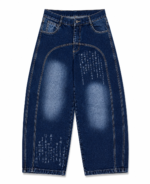BAGGY KANJI BLUE X CURVA